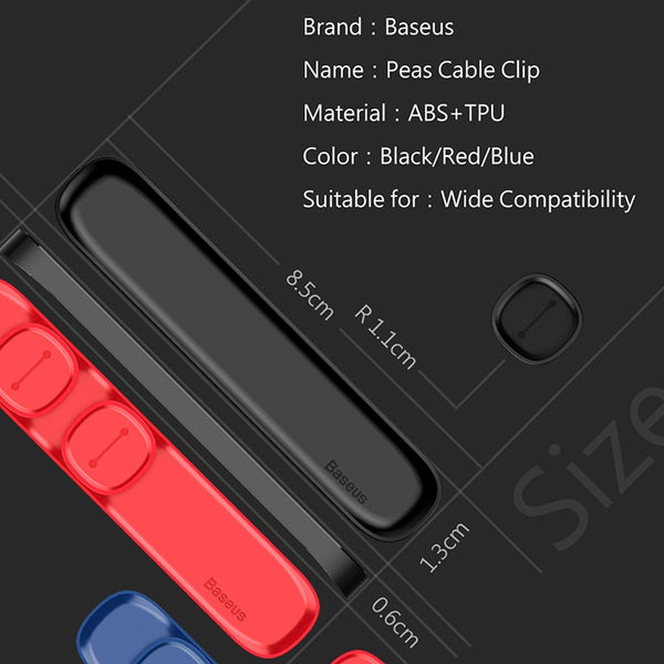 Praktische magnetische Kabelclips mit minimalistischer Optik