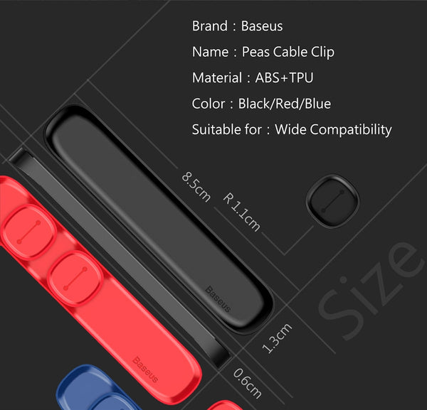 Praktische magnetische Kabelclips mit minimalistischer Optik